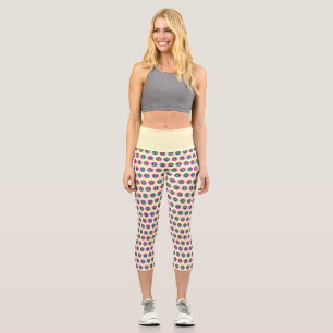 High-Waisted Geometric Capris – Stylish Design
