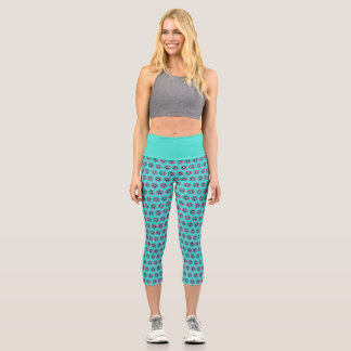 High-Waisted Geometric Capris – Stylish Design