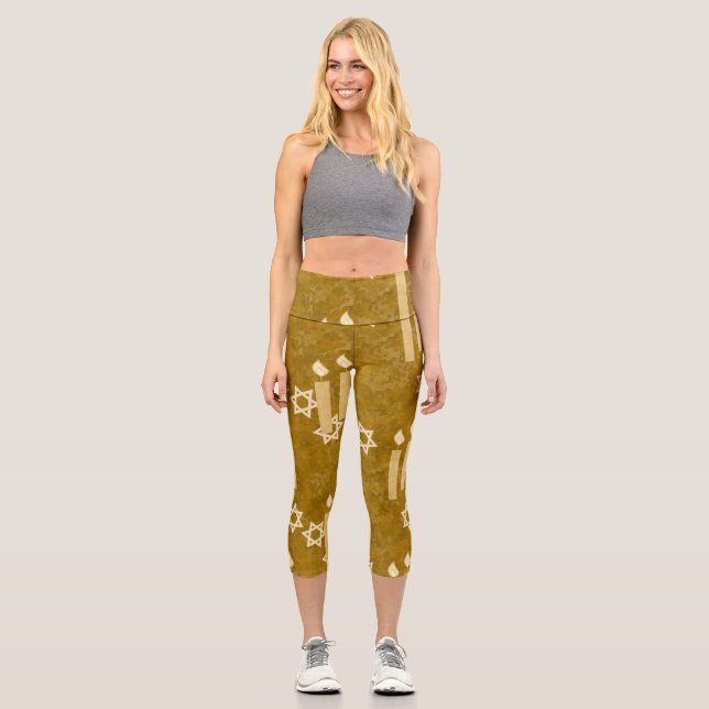 High Waisted Yoga Capris, XS (0-2) Capri Leggings (Front)