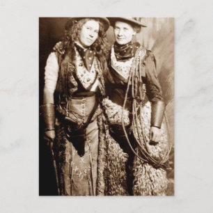 HIgh Western Fashion Postcard