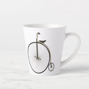 High-Wheel Antique Bicycle Latte Mug