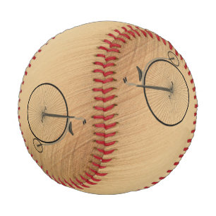High-Wheel Antique Bicycle Rustic Baseball