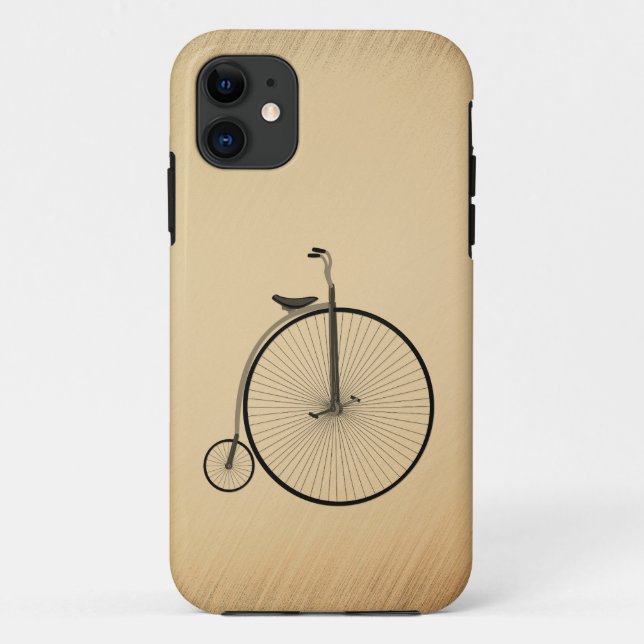 High-Wheel Antique Bicycle Rustic Case-Mate iPhone Case (Back)