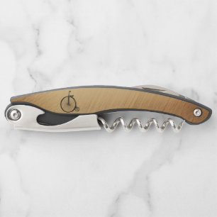 High-Wheel Antique Bicycle Rustic Corkscrew