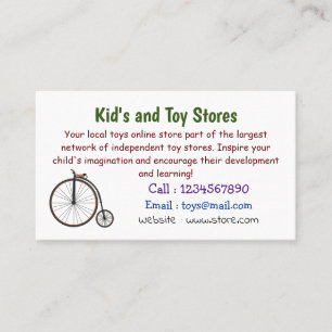 High wheel bicycle cartoon illustration  business card