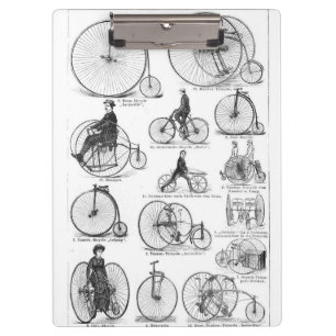 High Wheeler Bicycle Penny Farthing Clipboard