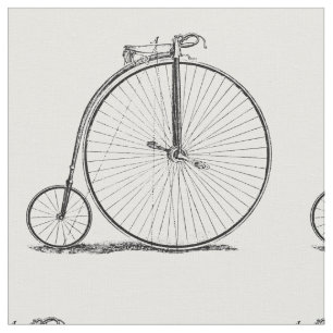 High Wheeler Bicycle Penny Farthing Fabric