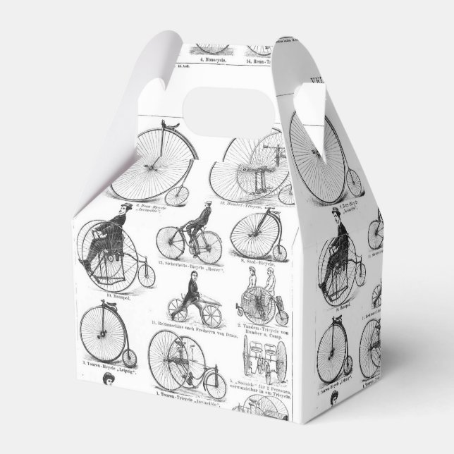High Wheeler Bicycle Penny Farthing Favour Box (Front Side)