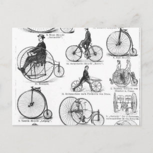 High Wheeler Bicycle Penny Farthing Postcard