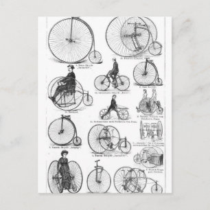 High Wheeler Bicycle Penny Farthing Postcard