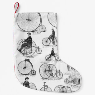 High Wheeler Bicycle Penny Farthing Small Christmas Stocking