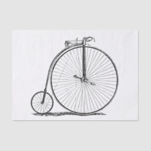 High Wheeler Bicycle Penny Farthing Tissue Paper