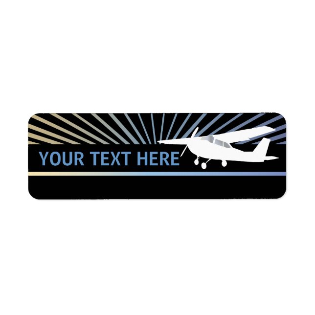 High Wing Aircraft - Custom Text (Front)