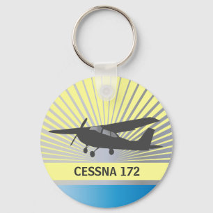 High Wing Aircraft Key Ring