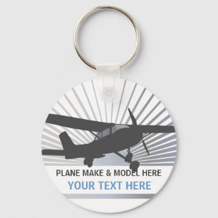 High Wing Aircraft Key Ring