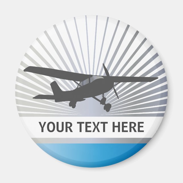 High Wing Aircraft Magnet (Front)