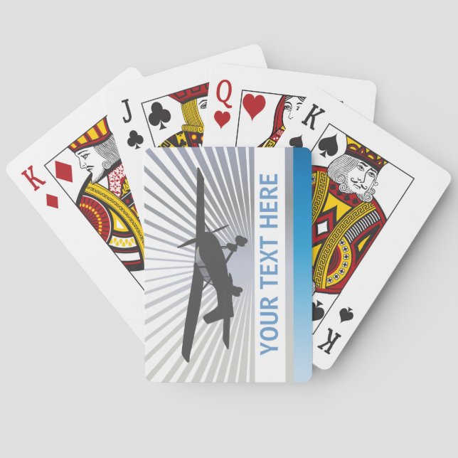 High Wing Aircraft Playing Cards (Back)