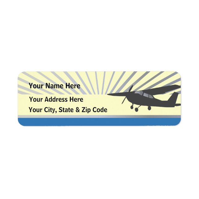 High Wing Aviation Customisable Address Labels (Front)