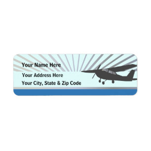 High Wing Aviation Customisable Address Labels