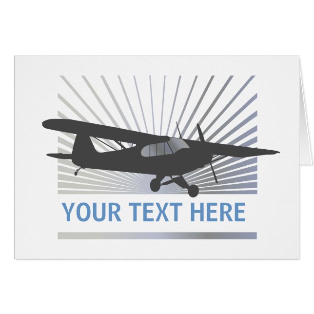 High Wing Taildragger Aircraft (Front Horizontal)