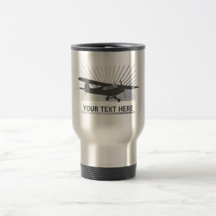 High Wing Taildragger Aircraft Travel Mug