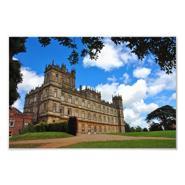 Highclere Castle Downton Abbey England UK Photo Print (Front)