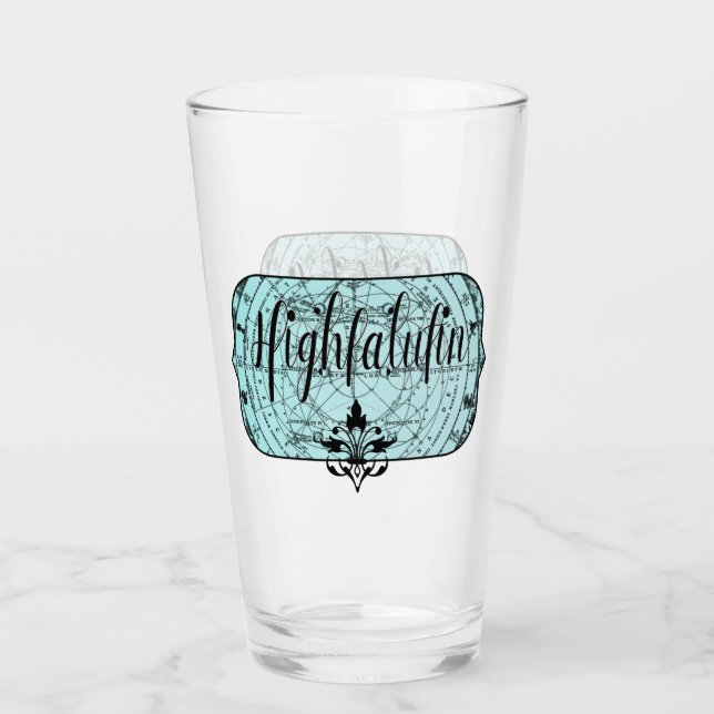 Highfalutin - Old Fashioned Slang Glass (Front)