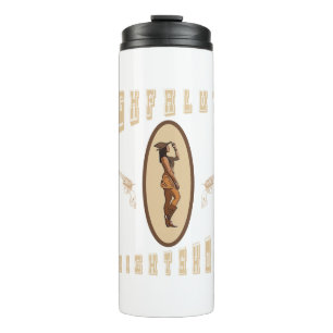 Highfalutin straight shooting western thermal tumbler