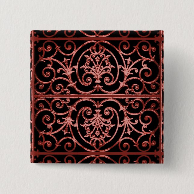 Highgate Iron 15 Cm Square Badge (Front)