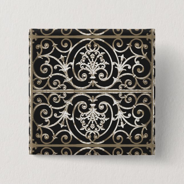 Highgate Iron 15 Cm Square Badge (Front)