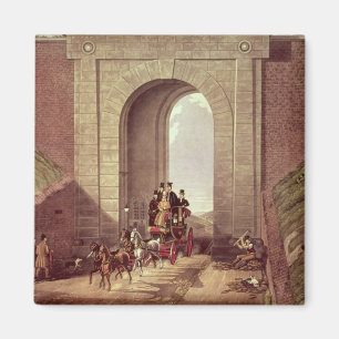 Highgate Tunnel, engraved by George Hunt, c.1830 Magnet