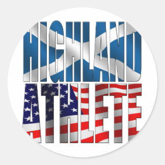 Highland Athlete Classic Round Sticker