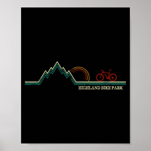Highland Bike Park New Hampshire Mountain Biking  Poster (Front)