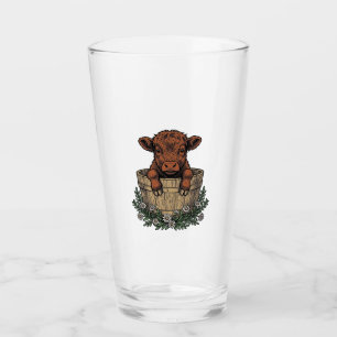 Highland Calf Shirt Vintage Daisy Bucket Art Glass