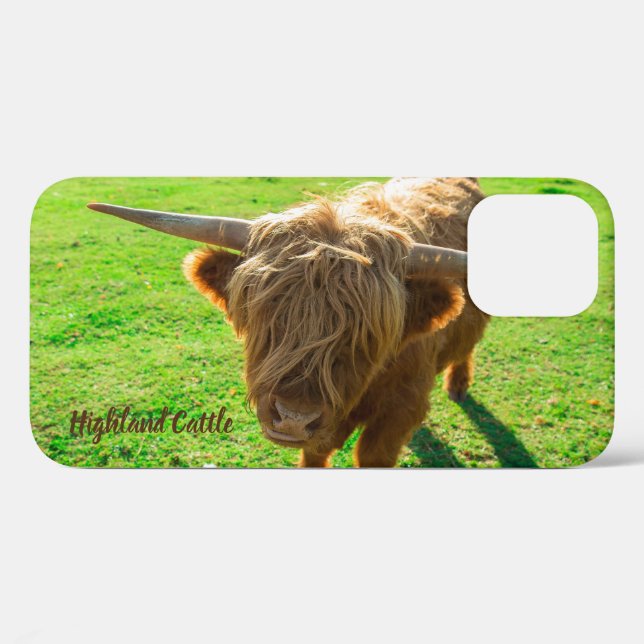 Highland cattle bovine for animal and farm lover Case-Mate iPhone case (Back (Horizontal))