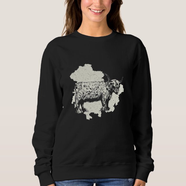 Highland Cattle Breeders Highland Cow Thuringia 1 Sweatshirt (Front)