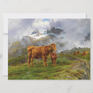 Highland Cattle (by Rosa Bonheur) Card