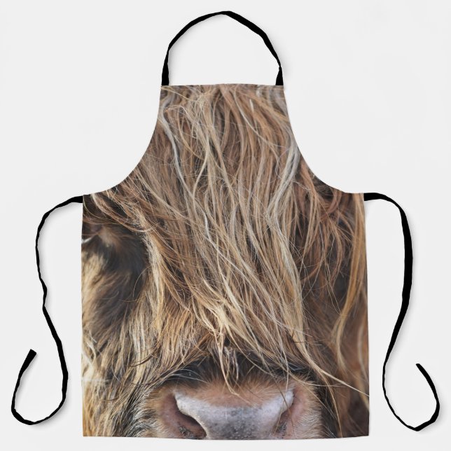 HIGHLAND CATTLE COW FACE APRON (Front)