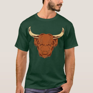 Highland Cattle Farming Farmer Gift Scottish Cow T-Shirt