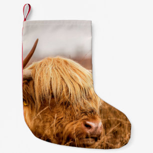 HIGHLAND CATTLE SMALL CHRISTMAS STOCKING