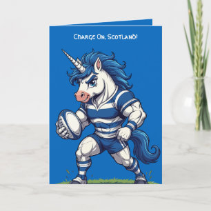 Highland Charge Unicorn Rugby Pride Card