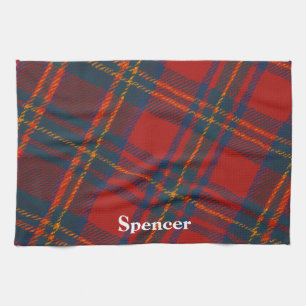 Highland Cheer Red Plaid Scotch Tartan Tea Towel