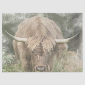 Highland Coo Tissue Decoupage Paper