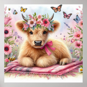 Highland Cow 1 Poster