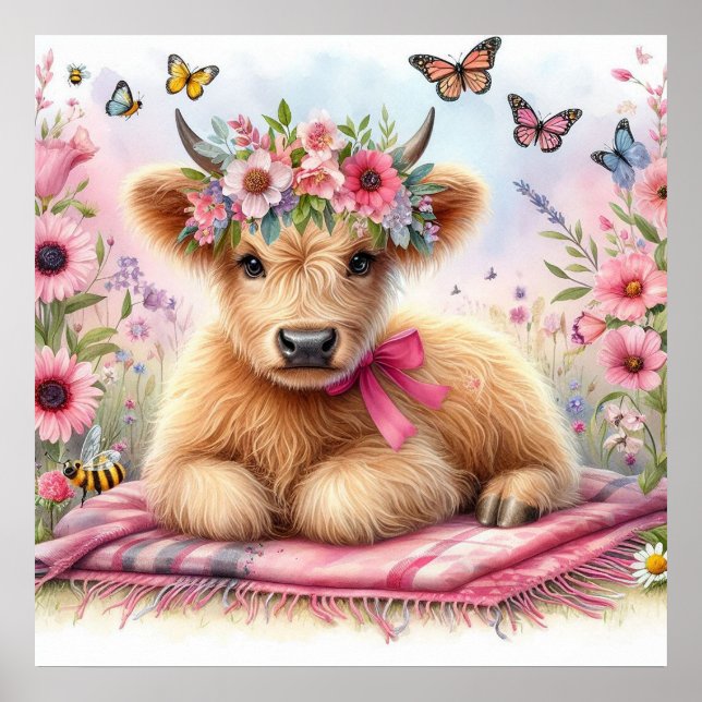 Highland Cow 1 Poster (Front)