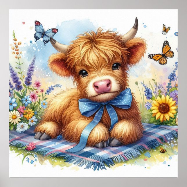 Highland Cow 7 Poster (Front)