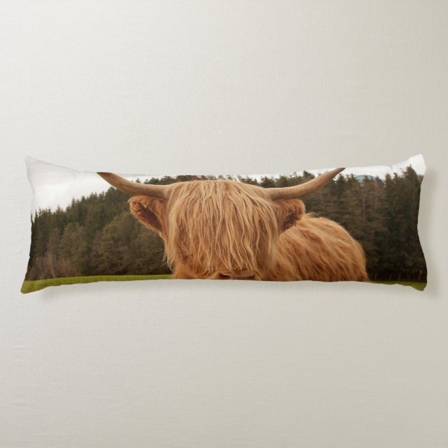 Highland Cow #7 #wall #art  Body Cushion (Front)