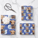 Highland Cow-abunga Wrapping Paper - Blue<br><div class="desc">Your friends and family will say, “Cow-abunga!” when they see their gifts bundled in this fun, snowboarding Highland Cow Wrapping Paper! Our set comes with 3 Flat Sheets, and includes three design versions, all suitable for Christmas, Hanukkah, or even birthdays. Look for our other option, which comes with a soft...</div>