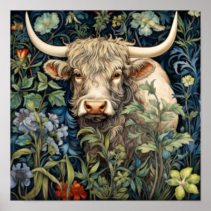 Highland Cow Art Print