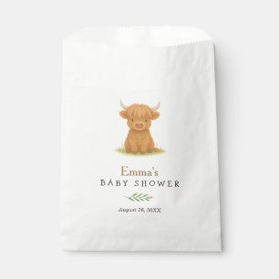 Highland Cow Baby Shower Favour Bag 